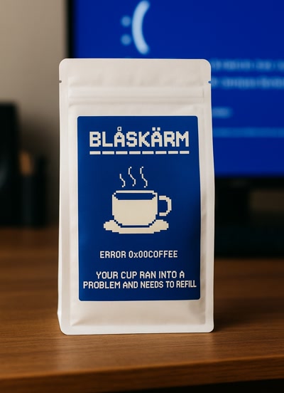 Bild på Blåskärm Kaffe Premium Kaffe